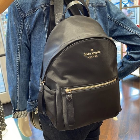 Kate Spade Chelsea Medium Backpack Black - Picture 15 of 16